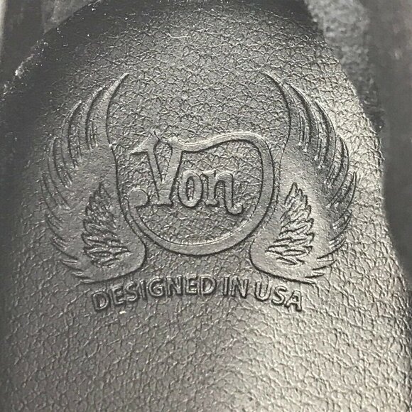 Von Dutch Kickstart Booties Black Block Heel 8 - Picture 7 of 9